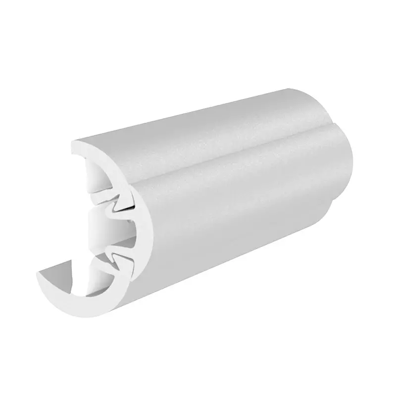 Taco Suproflex White Rub Rail Kit With Vinyl Overlay – 1-5/8"H × 7/8"W × 60' Length (V11-9991Wwk60-2) 1