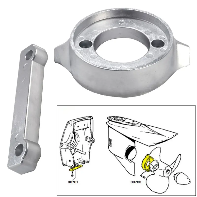Tecnoseal Volvo 280 Anode Kit With Hardware – Magnesium [20701Mg] 1