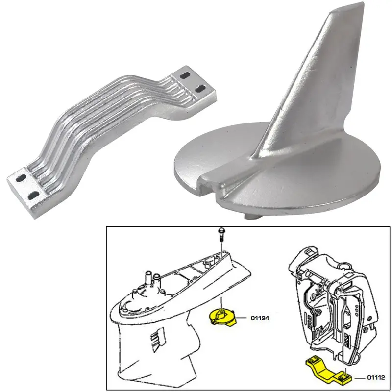 Tecnoseal Zinc Anode Kit For Yamaha 200–250Hp Outboards — No Hardware Included [21104] 1
