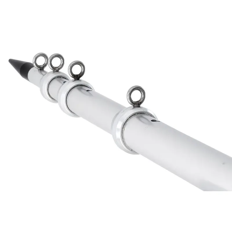 Tigress Xd Telescoping Aluminum Outrigger Poles – 18-Foot Set, 1.5-Inch Od, Brushed Silver [88925] 1