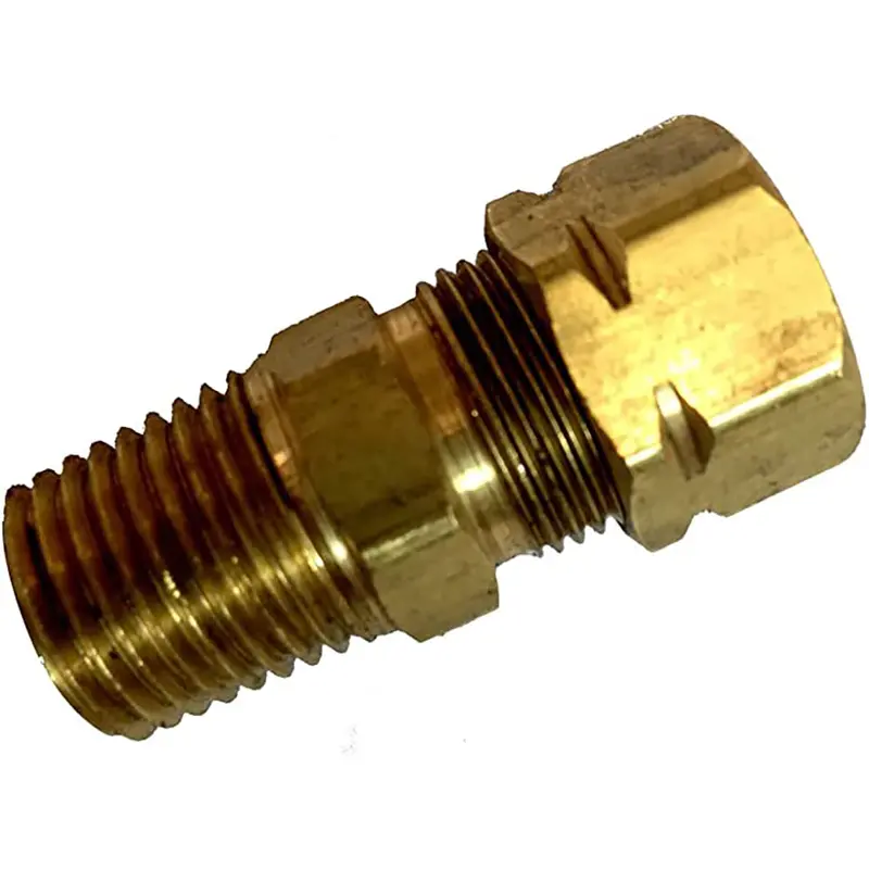 Uflex 1/4" Npt Straight Helm Connector — For Up Compression Lines & Autopilot Return (Connector Fitt.) 1