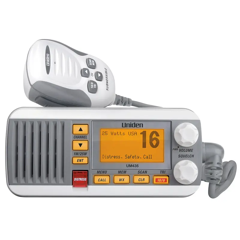 Uniden Um435 Fixed-Mount Vhf Marine Radio – White Housing 1