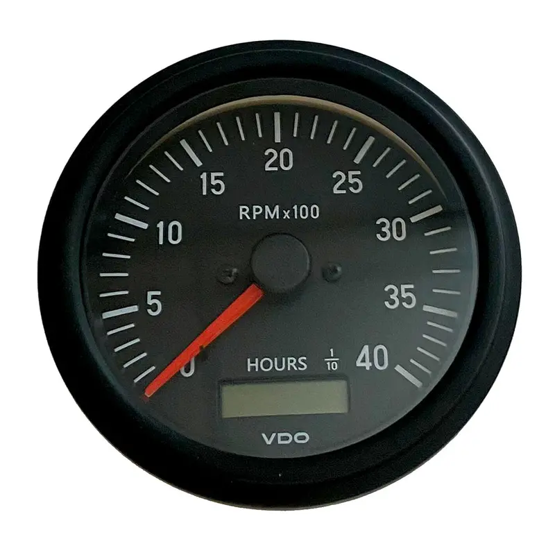 Vdo Cockpit International Gen Ii 4,000 Rpm Tachometer With Integrated Hourmeter 1