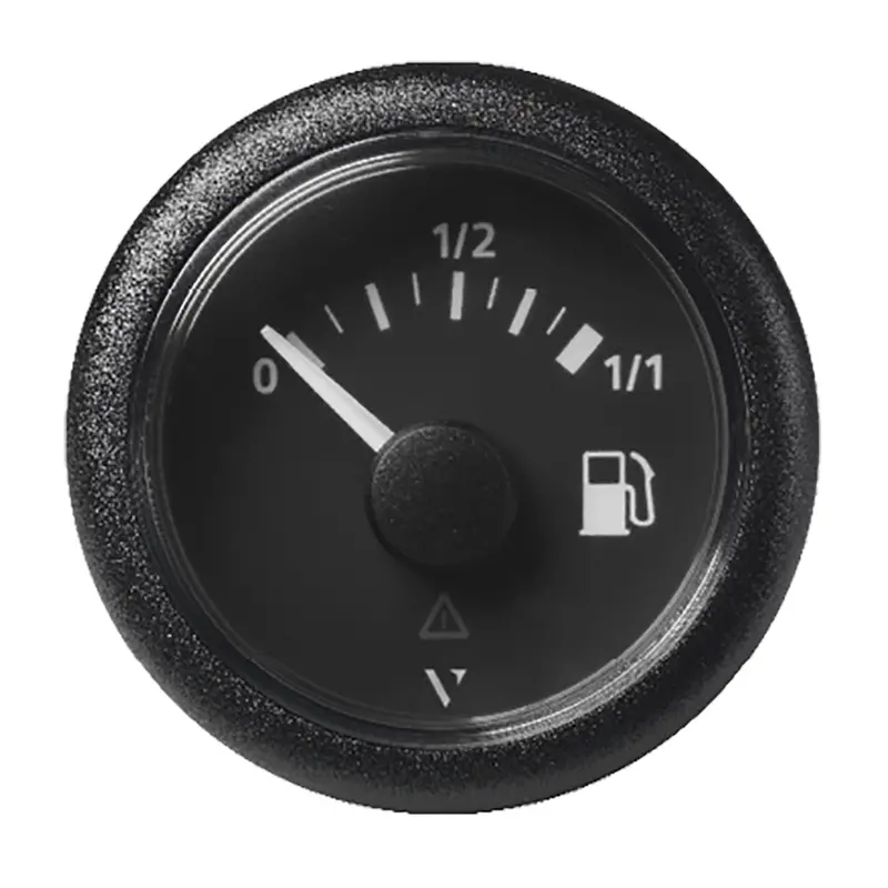 Veratron 52Mm Black-Dial Fuel Level Gauge – 0 To 1/1 Scale With Round Bezel 1