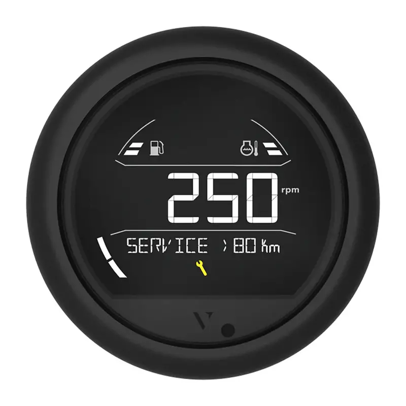 Veratron Vl Digital 85 Gauge – Round Black Bezel Option (B00205802) 1