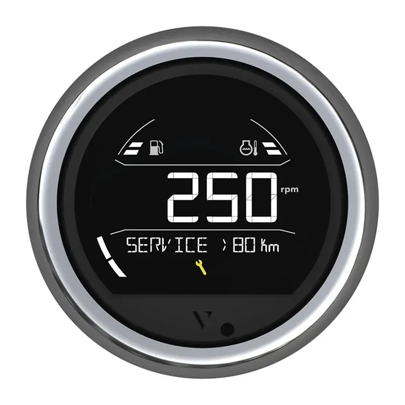 Veratron Vl Digital 85 Gauge – Round Chrome Bezel Edition (B00205804) 1