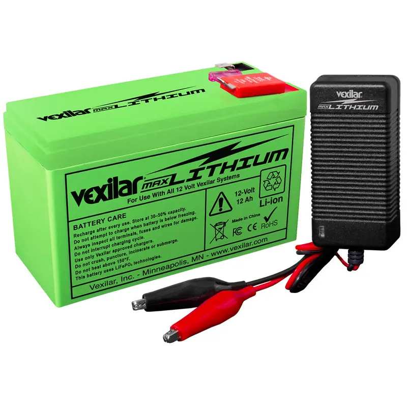 Vexilar V-220L 12V 12Ah Lithium Battery With V-420L Rapid Charger 1
