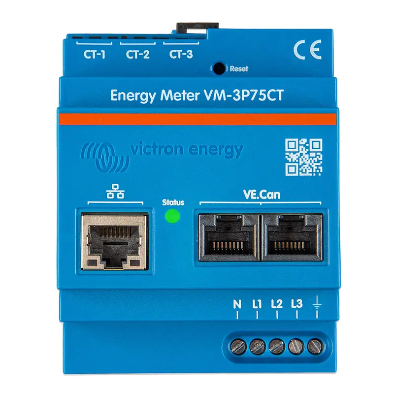 Victron Energy Vm-3P75Ct Multi-Function Meter For Single- And Three-Phase Systems 1