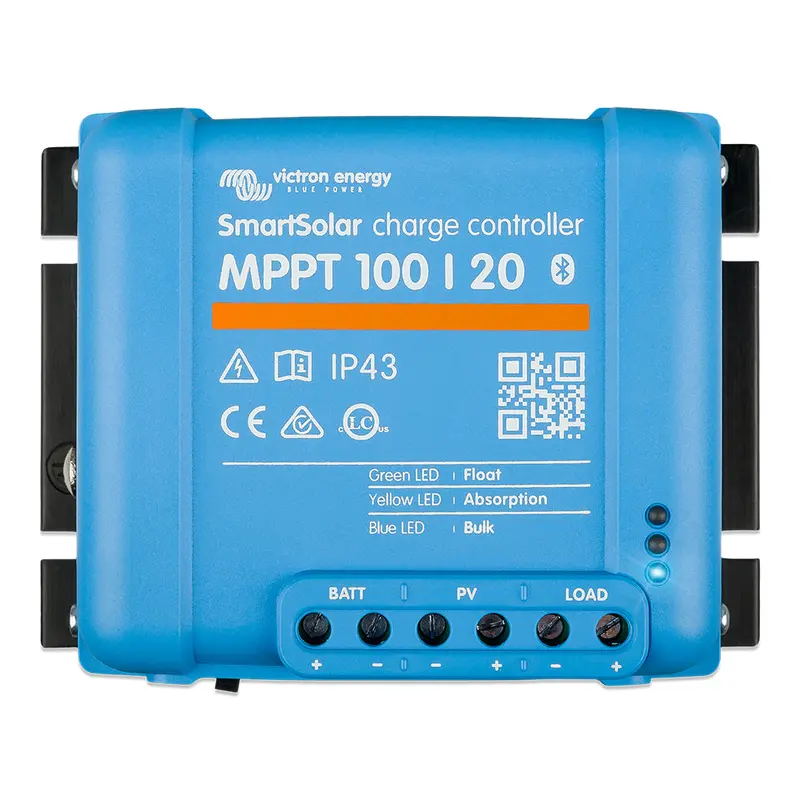 Victron Smartsolar Mppt Charge Controller – 100V Input / 20A Output, Supports Up To 48V Battery Banks [Scc110020160R] 1