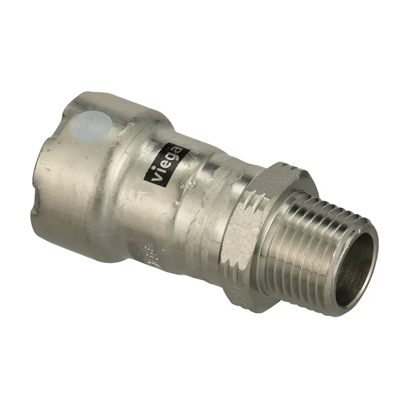 Viega Megapress 316 Stainless Steel Fkm Mpt Adapter – 1.25 In X 1.25 In Male Pipe Thread 1