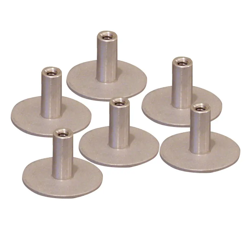 Weld Mount Stainless Steel Standoff – 1.25" Base, 1/4"-20 Thread, 0.75" Height, Six-Pack, Sku 142012304 1