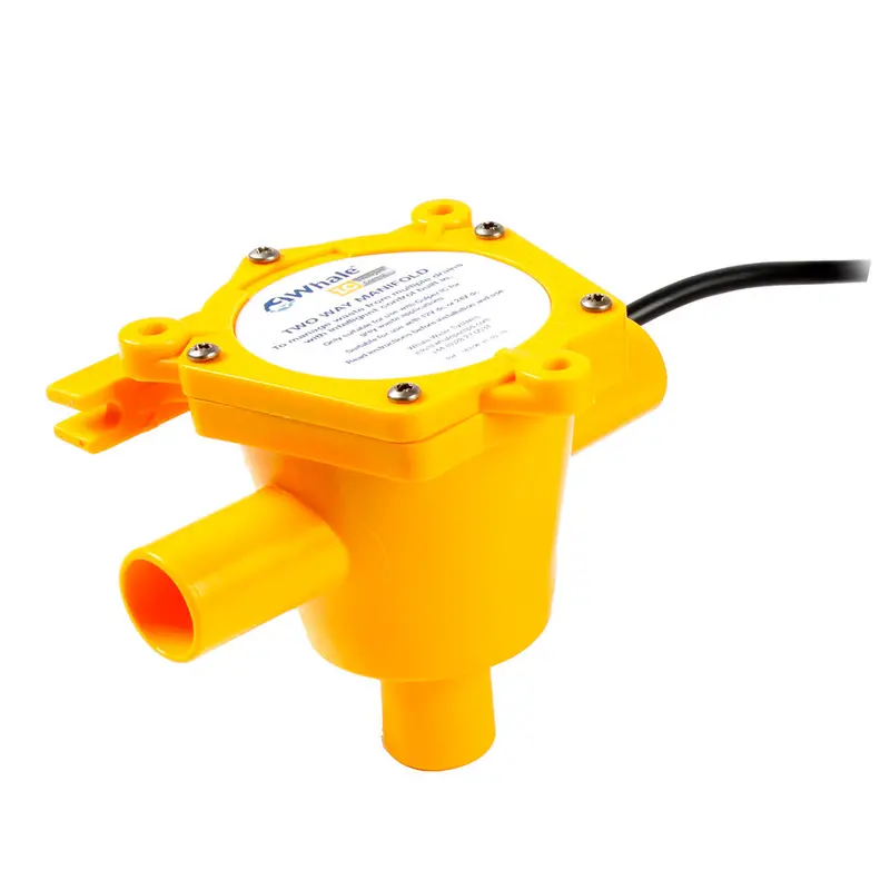 Whale 2-Way Waste Manifold With 6-Cable System And 3/4-Inch Ports 1