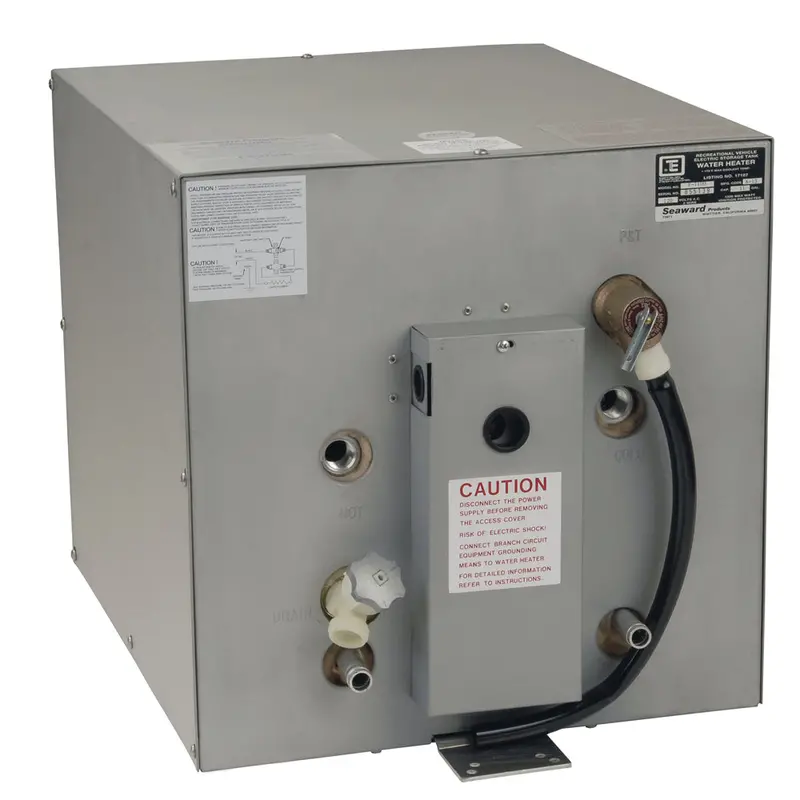Whale F1100 11-Gallon Seaward Hot Water Heater – Front Heat Exchanger, Galvanized Steel, 120V/1500W 1