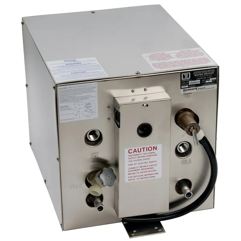 Whale F700 6-Gallon Seaward Hot Water Heater – Front Heat Exchanger, Stainless Steel, 120V/1500W 1