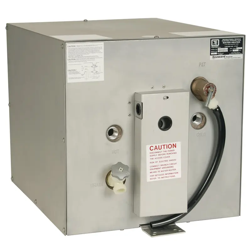 Whale S1100 11-Gallon Seaward Hot Water Heater – Rear Heat Exchanger, Galvanized Steel, 120V/1500W 1