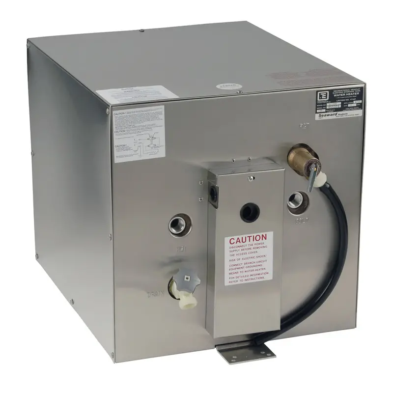 Whale S1200 11-Gallon Seaward Hot Water Heater – Rear Heat Exchanger, Stainless Steel, 120V/1500W 1