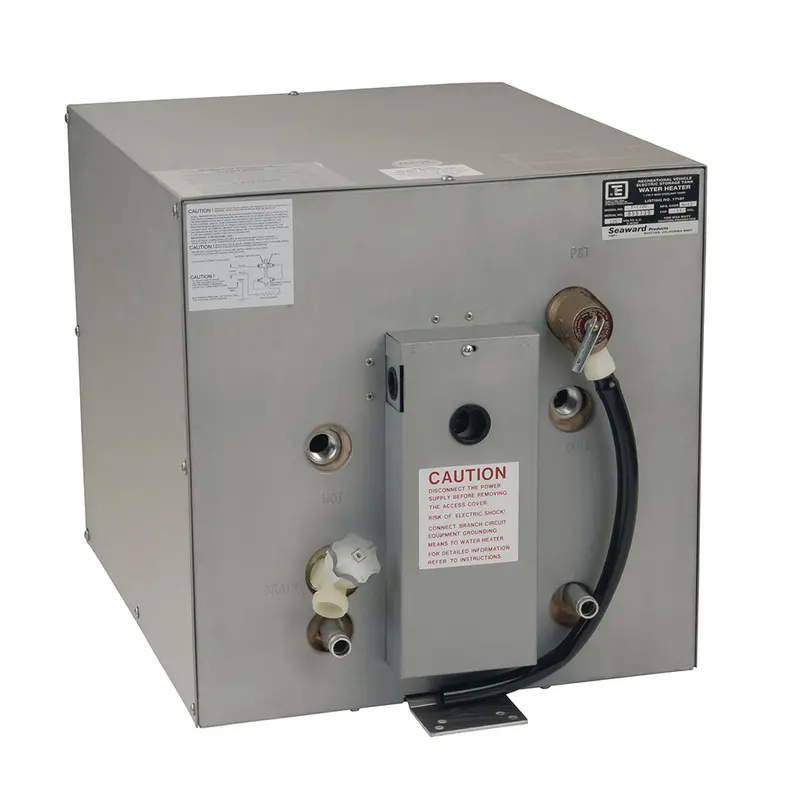 Whale Seaward 11-Gallon 240V Electric Hot Water Heater With Front-Mount Heat Exchanger – Galvanized Steel Tank [F1150] 1