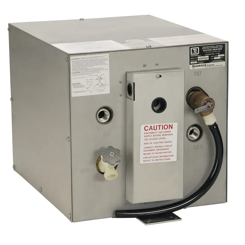 Whale Seaward 6-Gallon 240V Galvanized Hot Water Heater With Rear-Mount Heat Exchanger [S650] 1