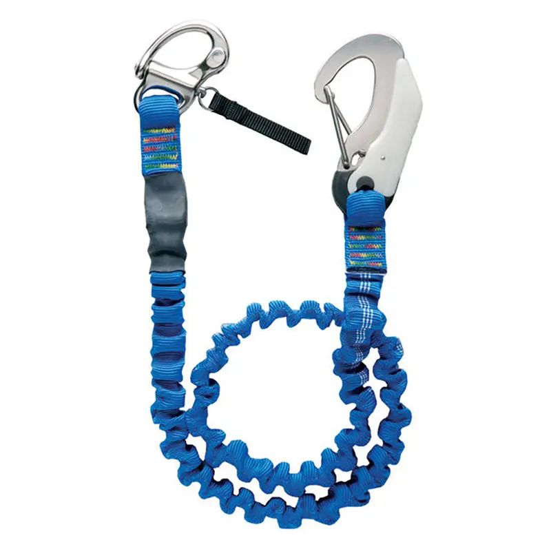 Wichard Adjustable Elastic Tether – Quick-Release Dual-Hook Safety Line For Marine Use [7007W] 1