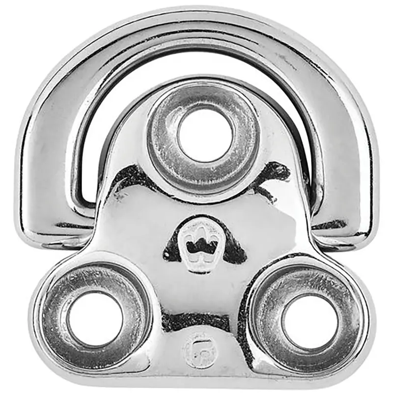 Wichard Folding Pad Eye – 25/64" Mounting Diameter, Low-Profile Stainless Steel [6606W] 1