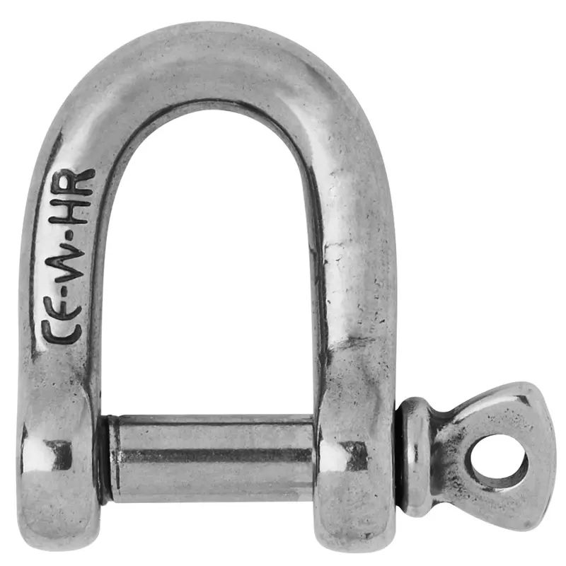 Wichard Standard D-Shackle – 1/4" Diameter, High-Tensile Marine Hardware [11203W] 1
