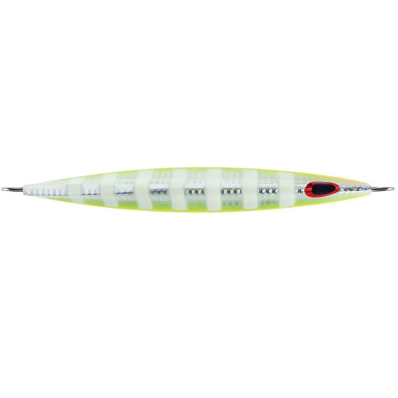 Williamson Kensaki 280 Jig – 7.25", 9.875 Oz, Uv Chartreuse Glow Zebra Pattern [Ksj280Uvcgz] 1