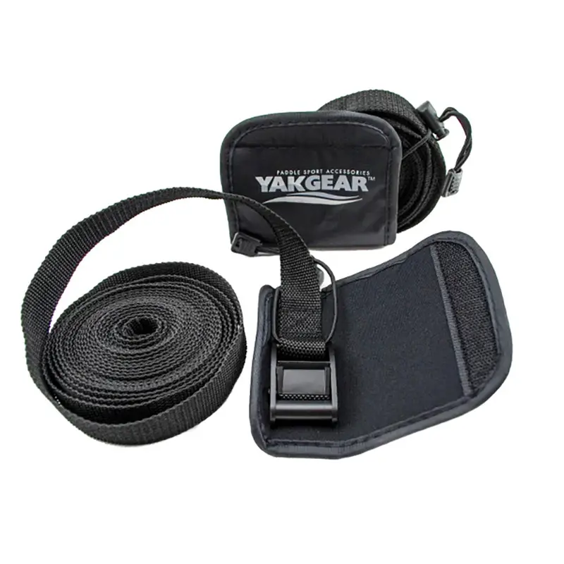Yakgear 15-Foot Heavy-Duty Tie-Down Straps With Protective Cover Sleeve 1